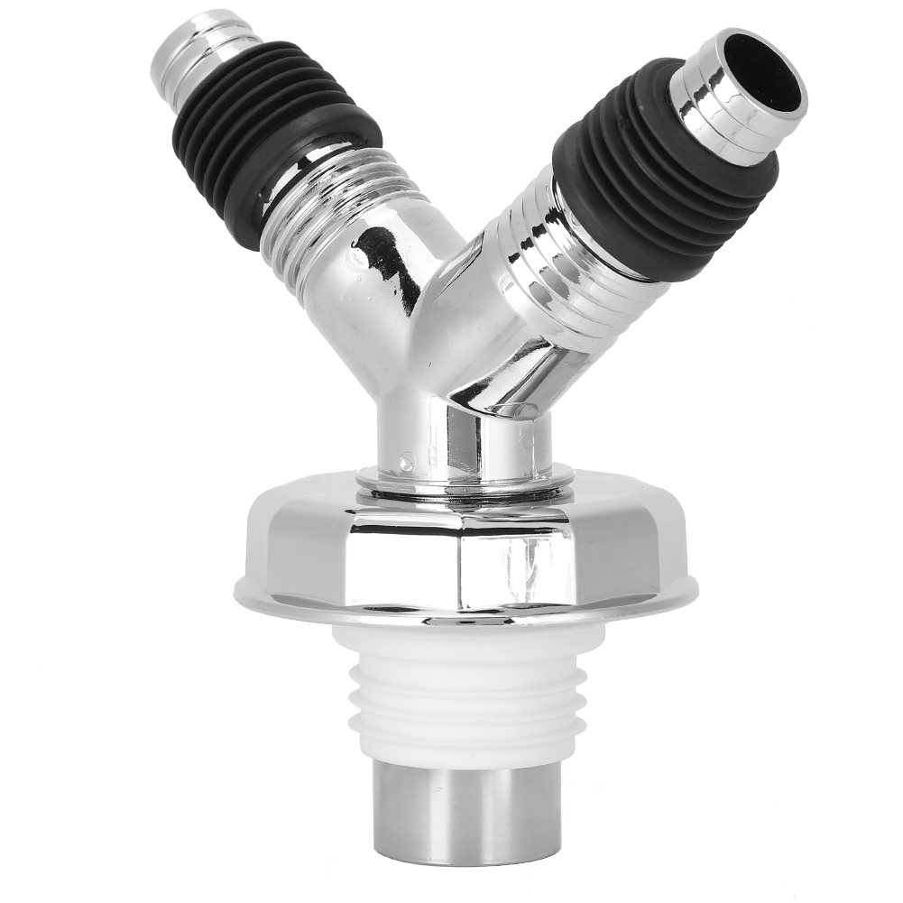Y-rohrverbinder Mit Doppelter Funktion, Bodenablauf-t-stück-adapter, Abflussdichtungswerkzeug Für Waschmaschinen (y-rohrverbinder Mit Dekorativer Abdeckung)