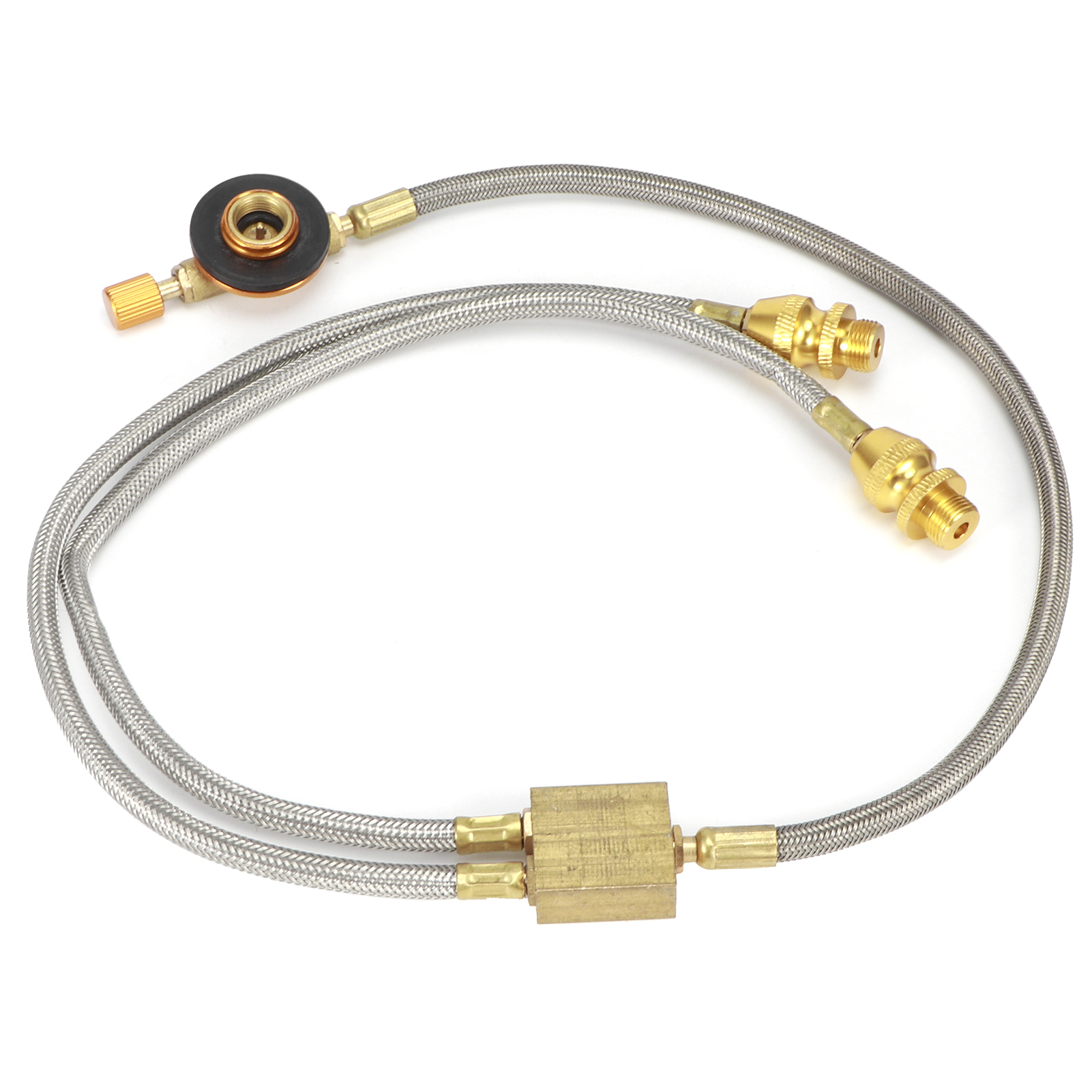 G1/8 Dn6 Brenneradapter-schlauch, Outdoor-schlauchadapter Für Doppel-campingkocher (rt‑912a)