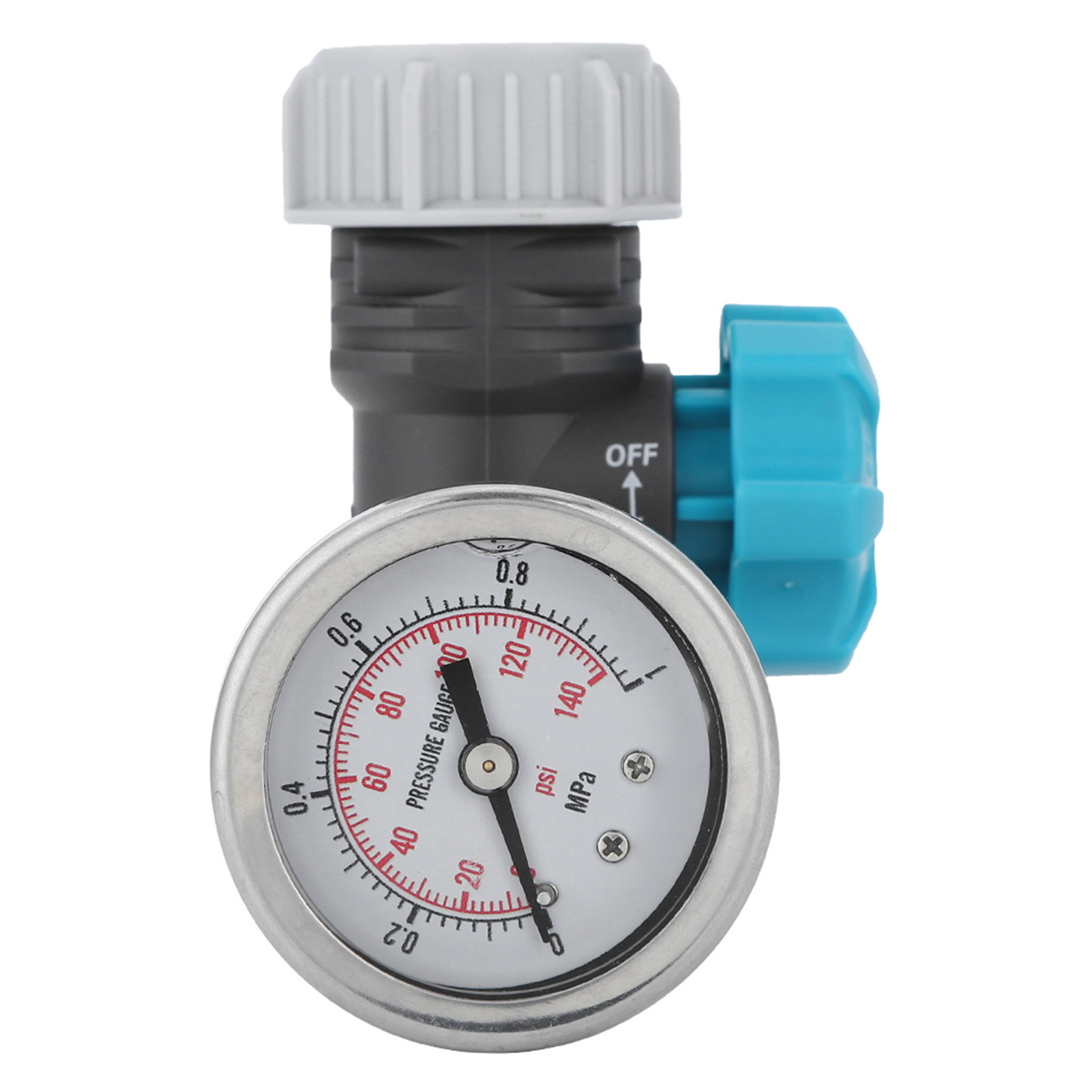 G3/4-zoll-einstellbares Wasserdruckregelventil Mit Manometer, Bewässerungssteuerung Für Gewächshäuser Und Gärten