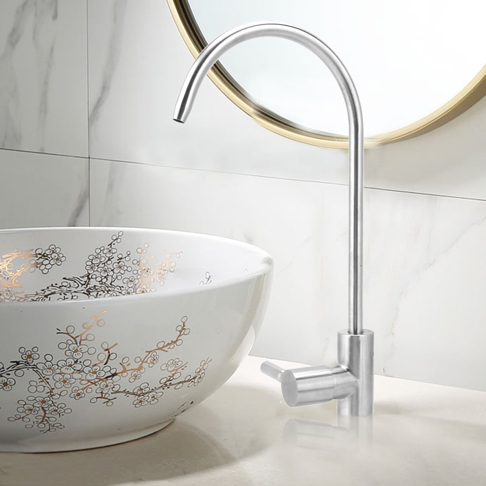 Edelstahl-armatur Für Haushalt Und Küche, Waschbeckenarmatur Mit Wasserfilter, G1/4 Zoll