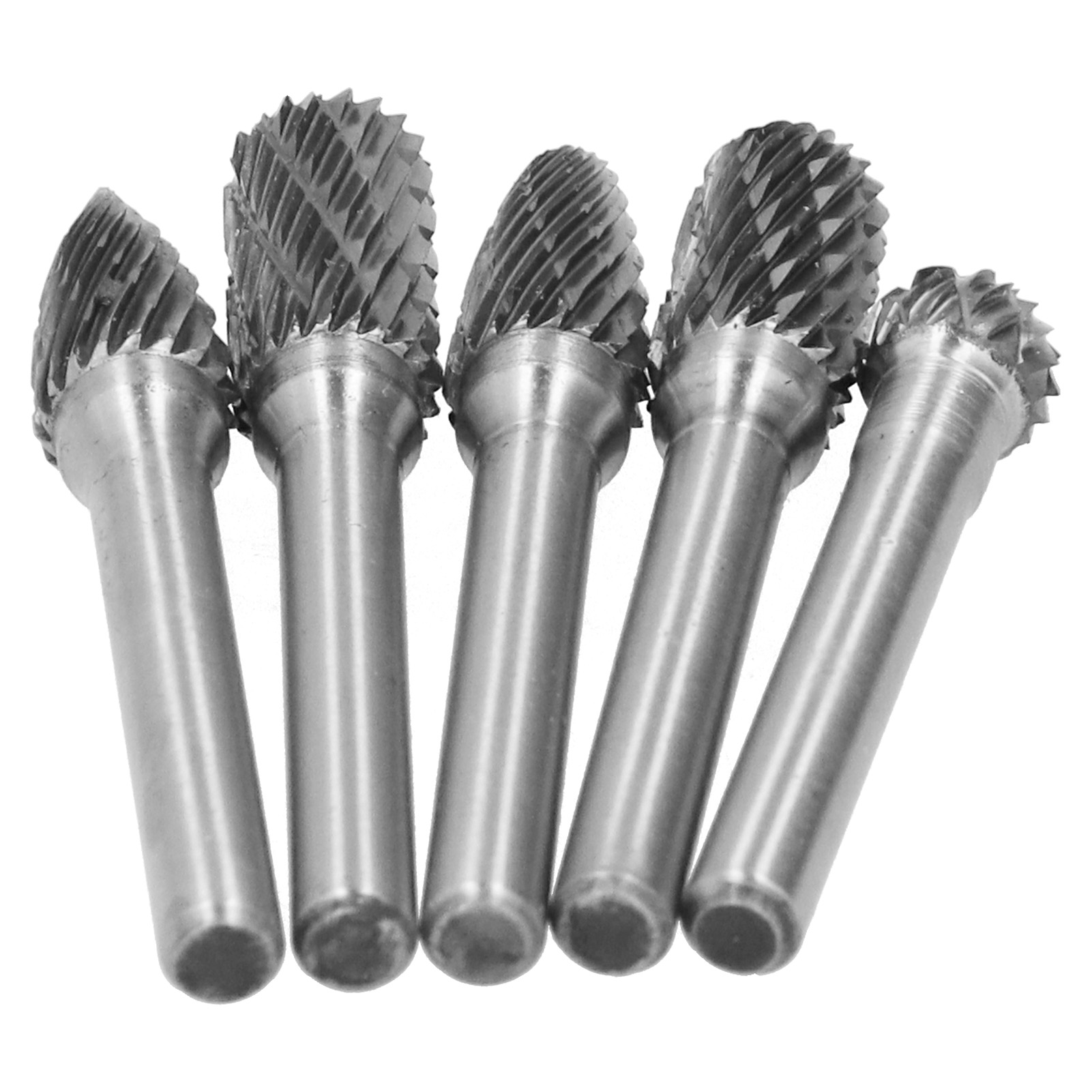 5-teiliges Set Schleifscheiben Aus Wolframstahl Für Rotationsschleifer Mit 6-mm-schaftkopf