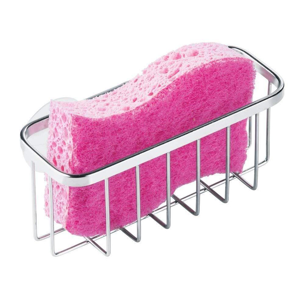 Schwammhalter Aus Edelstahl Mit Saugnapf, Spülbeckenablage, Küchenorganizer Für Schwämme Und Bürsten