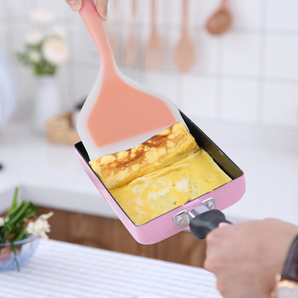 Antihaft-silikon-spatel, Breiter Wender, Kuchen-, Steak- Und Pizzawender, Küchenutensilien (orange)