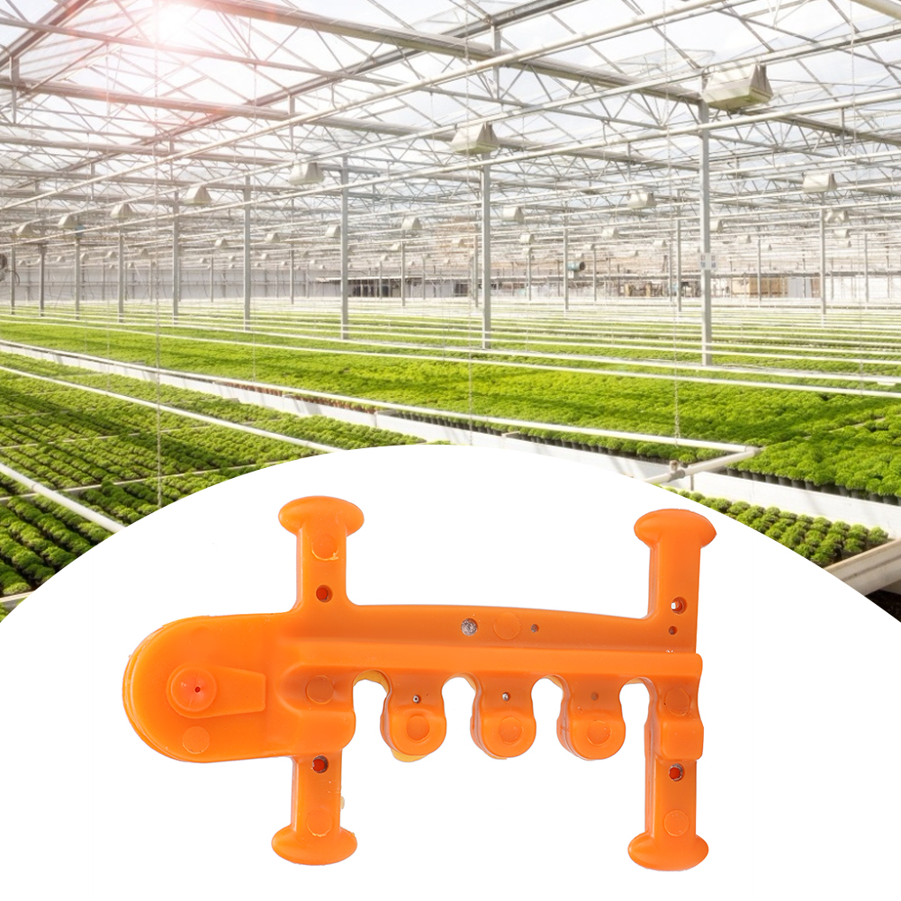 10-teiliges Gewächshaus-reparaturset Mit Kippschutz, Belüftungsfutter, Rollenvorrichtung Und Zubehör, Orange