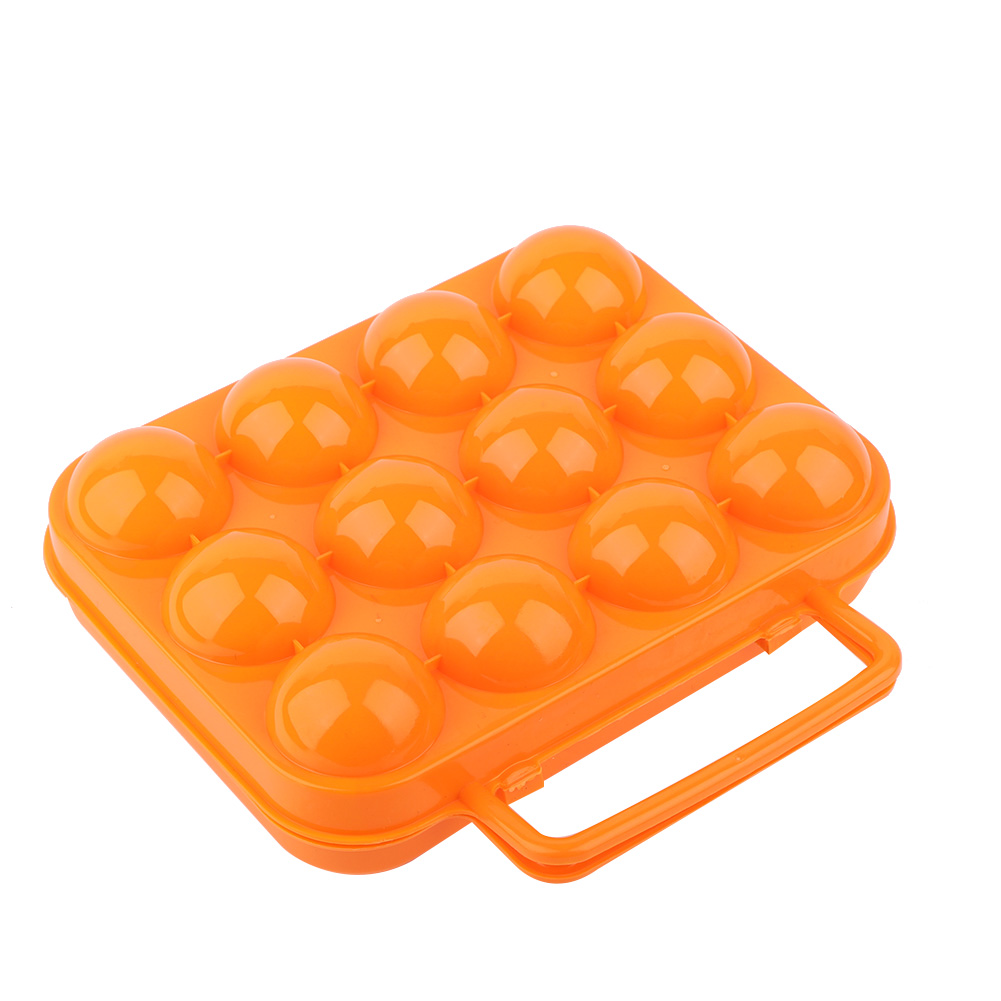 Doppelseitige Eierbox Aus Kunststoff Mit Griff Für 12 Eier (orange)