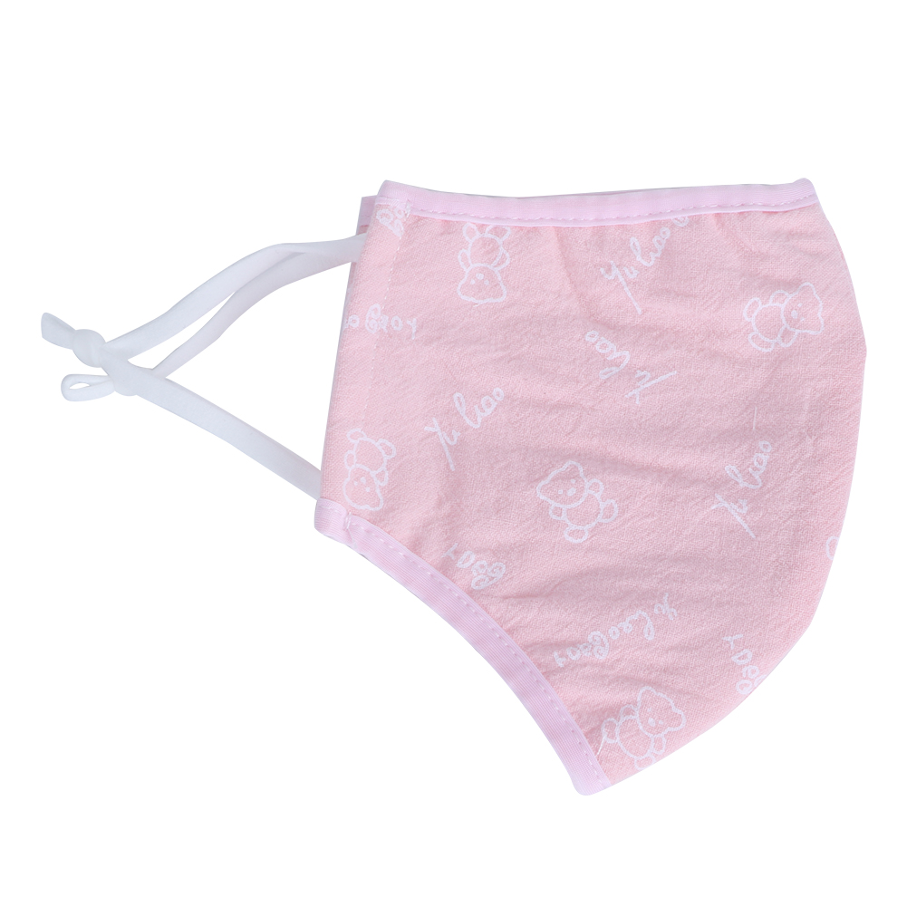 2 Stück Waschbare, Staubdichte Und Atmungsaktive Mund-nasen-bedeckungen Für Erwachsene, Geeignet Für Damen Und Herren, Rosa Aufdruck