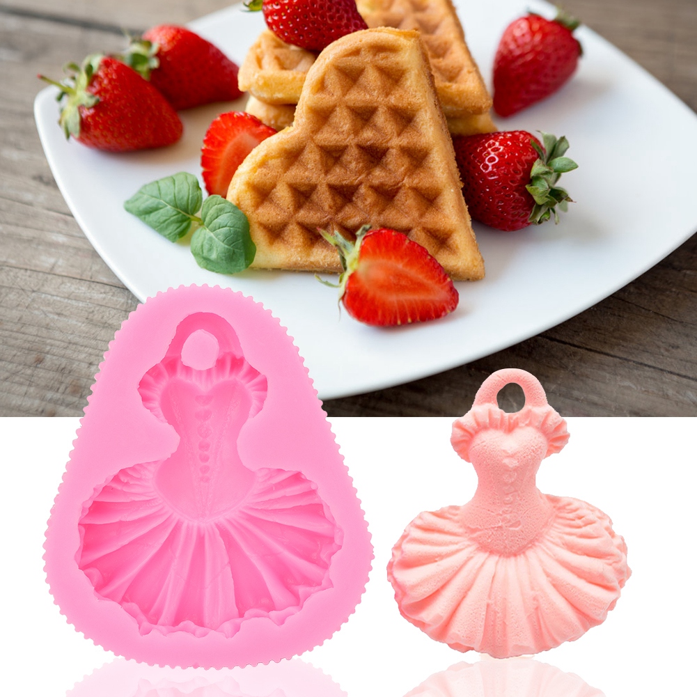 Haushaltsküche Silikonform Rosa Tanzrock Backform Kuchen Kekse Diy Werkzeug Rosa
