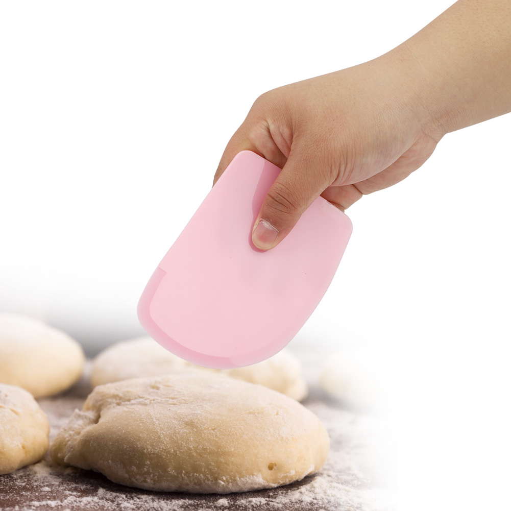 3-teiliges Set Backschaber, Cremespatel, Gebäckwerkzeuge, Teigschaber Für Weichen Teig, Küche (rosa)