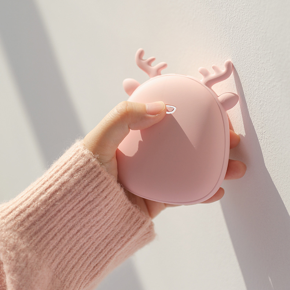 Tragbarer, Leichter 2-in-1-handwärmer Mit Usb-ladefunktion Und Mini-powerbank Für Zuhause Und Büro (pink)