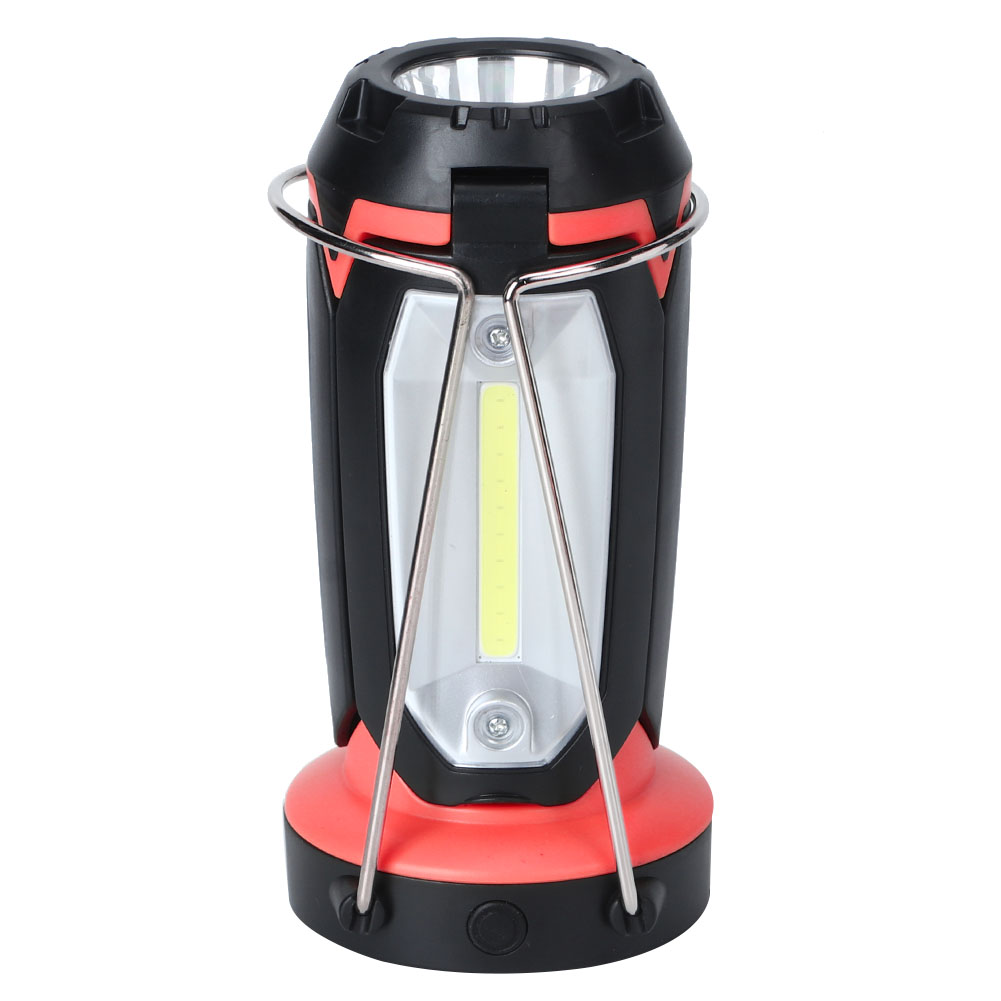 Multifunktionale, Tragbare Led-campinglaterne Mit Cob-led-technologie (rot)