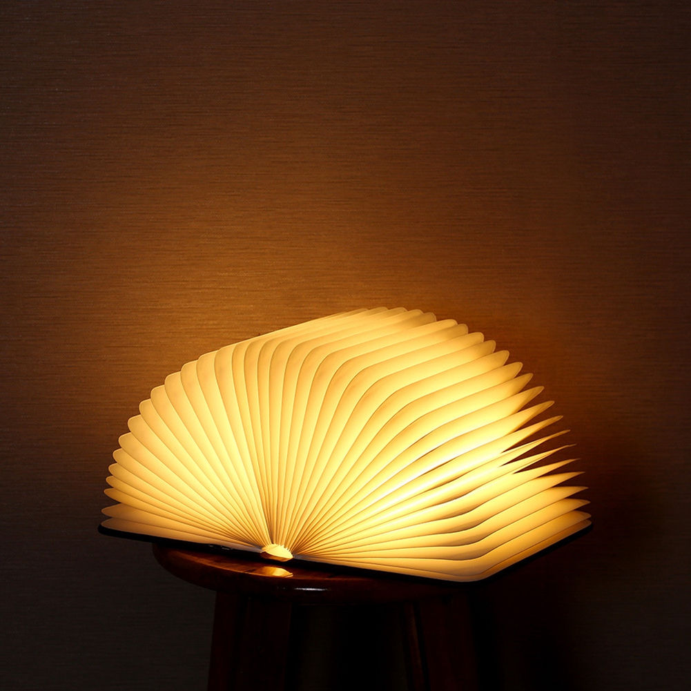 Innovative Usb-lade-buchform-led-mini-falt-schreibtischlampe Rot