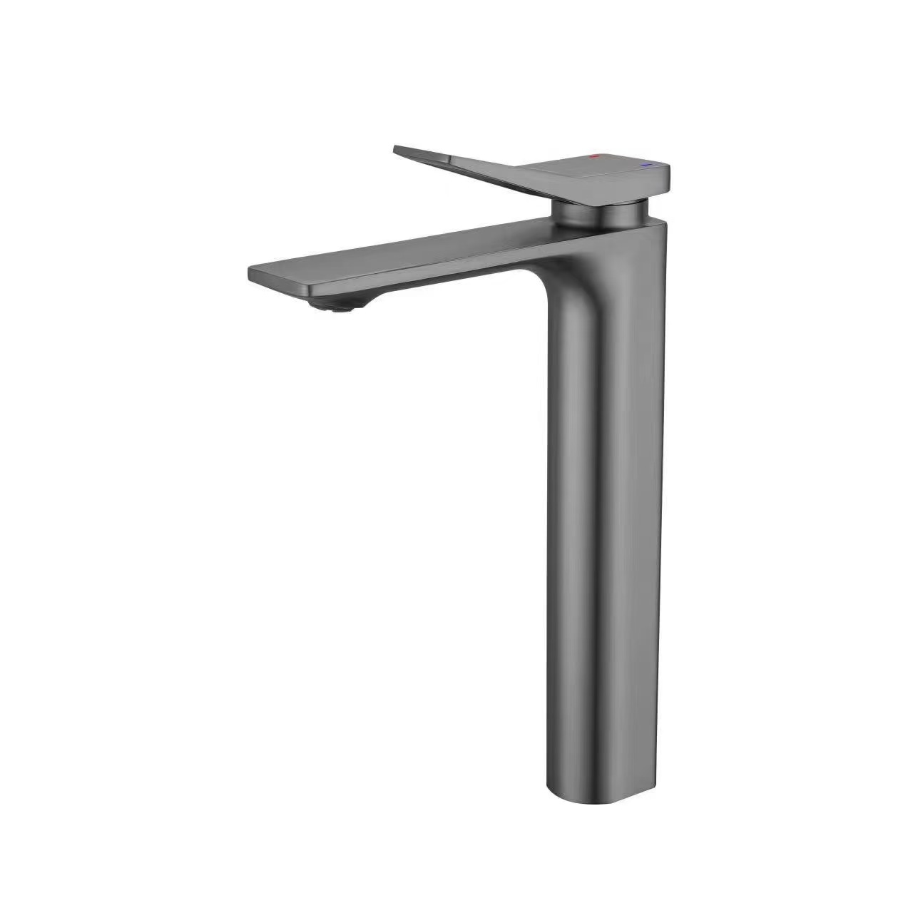 Hochwertige Waschtischarmatur In Gunmetal-grau, Warm- Und Kaltwasser, Spritzwassergeschütztes Design – Hohes Modell In Gunmetal-grau