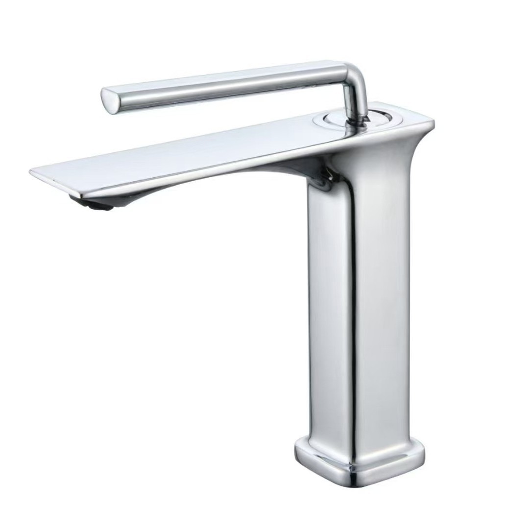 Waschtischarmatur Für Den Export, Warm- Und Kaltwasser, Für Badezimmer, Waschtisch, Einzelarmatur – Galvanisiertes Modell „emperor“ (niedrig).