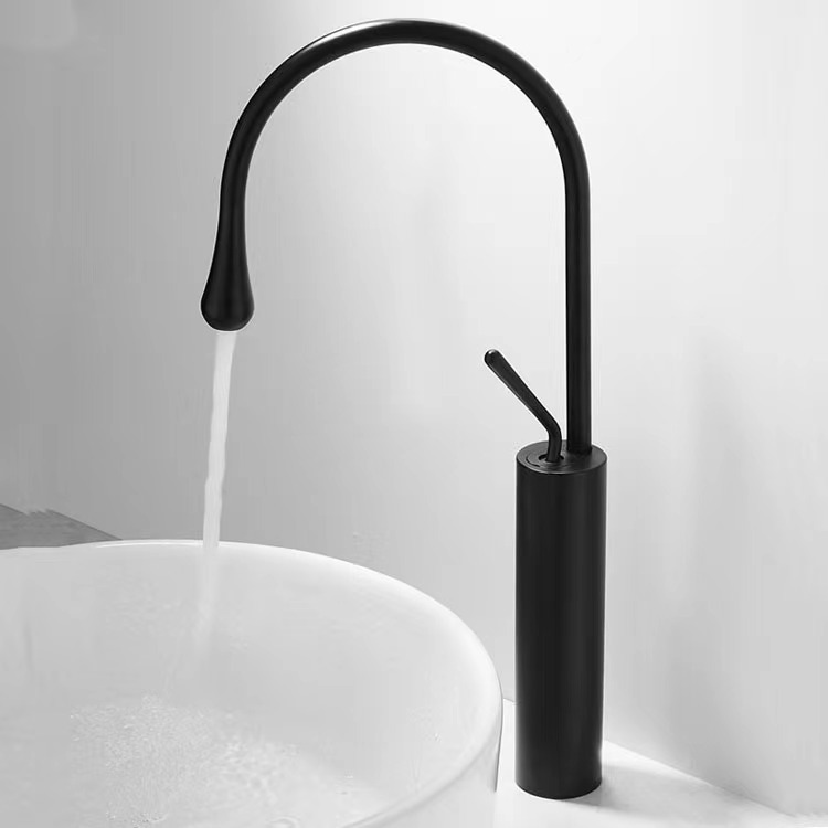 Europäischer Wassertropfer-wasserhahn Für Badezimmer, Drehbarer Waschtischhahn, Wc-armatur Mit Warm- Und Kaltwasseranschluss, Bestseller - Schwarz [hochwertig]