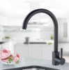 Genesis City Küchenspülen-warm- Und Kaltwasserarmatur, Schwarzer Edelstahl, Druckverstärkende Duschkopf-mischbatterie - Edelstahlmodell [hohlkörper]