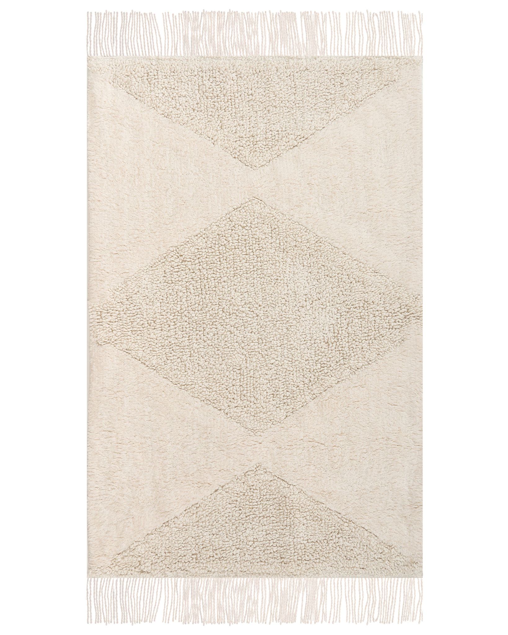 Kinderteppich Khonoma Beige 55 X 120 Cm Baumwolle