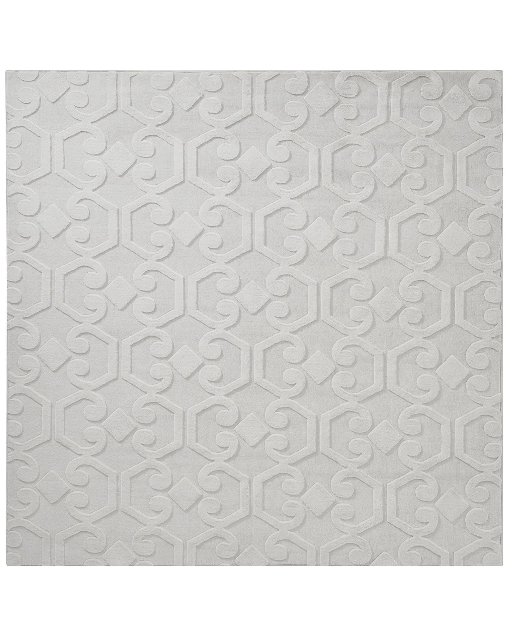 Teppich Gannett Hellgrau 160 X 160 Cm