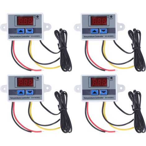 4-teiliger Digitaler Led-temperaturregler, 12 V 120 W Thermostat-schaltmodul Für Kühlung Und Heizung