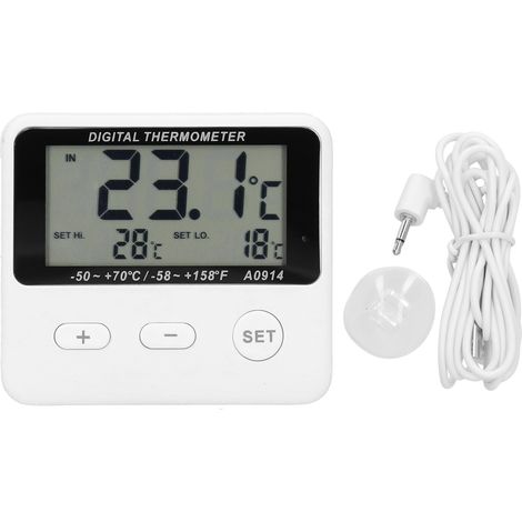 Alarmthermometer Für Kühlschränke, Universelle Innen- Und Außentemperaturmessung Mit Sonde