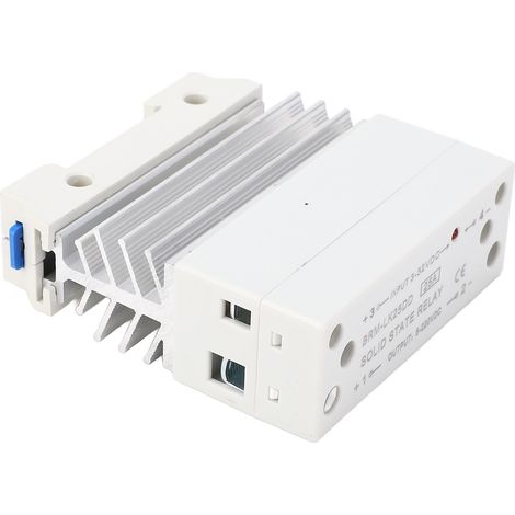 Dc-halbleiterrelais, Eingang 3–32 V, Ausgang 5–220 V, 25 A, Integrierte Einphasige Schiene, Kleines Ssr Mit Kühlkörper