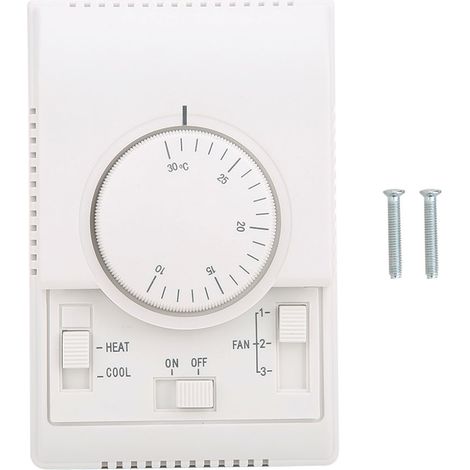 Aufputz-thermostat Für Klimaanlagen, Mechanischer Temperaturregler, 10–30 °c, 220 V Wechselstrom