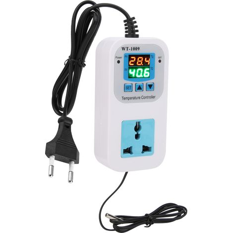 Digitaler Temperaturregler Mit Zwei Displays, 10-a-elektroniksteckdose Wt-1009