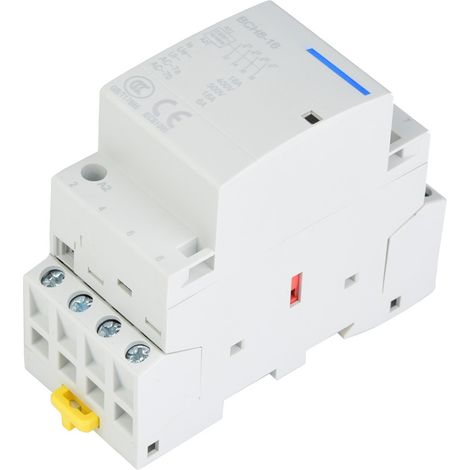 Haushalts-wechselstromschütz 4p 16a 24v, Din-schienenmontage 4ö (220v/230v)