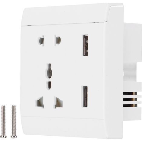 Multifunktionale 13-a-wandsteckdose Mit 2 Usb-anschlüssen, Heimwerkerbedarf 110/