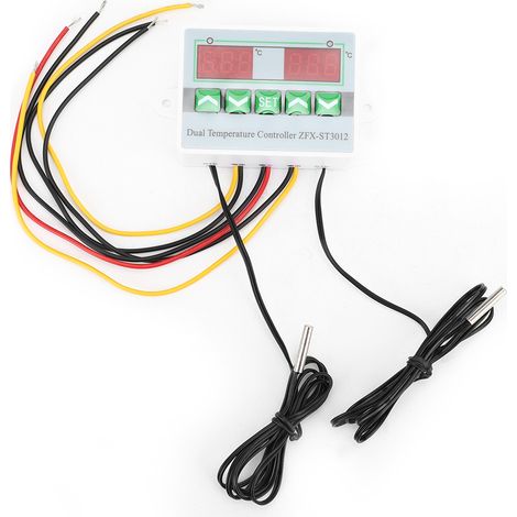 Zfx-st3012 Intelligenter Digitaler Temperaturregler Mit Dual-display, Elektrischer Mikrocomputer-thermostat (12v)