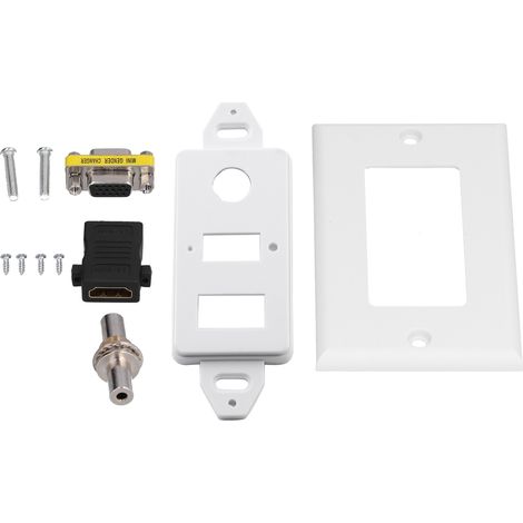 Audio-/video-wandsteckdose, 3,5-mm-f-stecker, Multimedia-anschluss, Verschleißfeste Verbundplatte