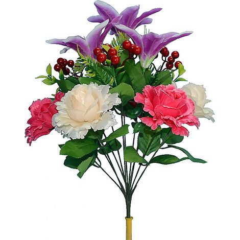 Künstliche Blumen Zur Dekoration, Frühlingsblumenstrauß Für Hochzeits-, Tisch- Und Partydekoration, Zuhause (z)