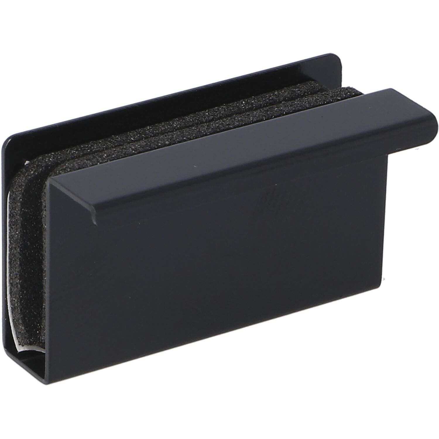 Siso Glastürgriff, Türgriff Für Glas, Glas-türgriff, Schwarz Matt, Stahl, 4-6 Mm, 40 X 23 X 9,5 Mm