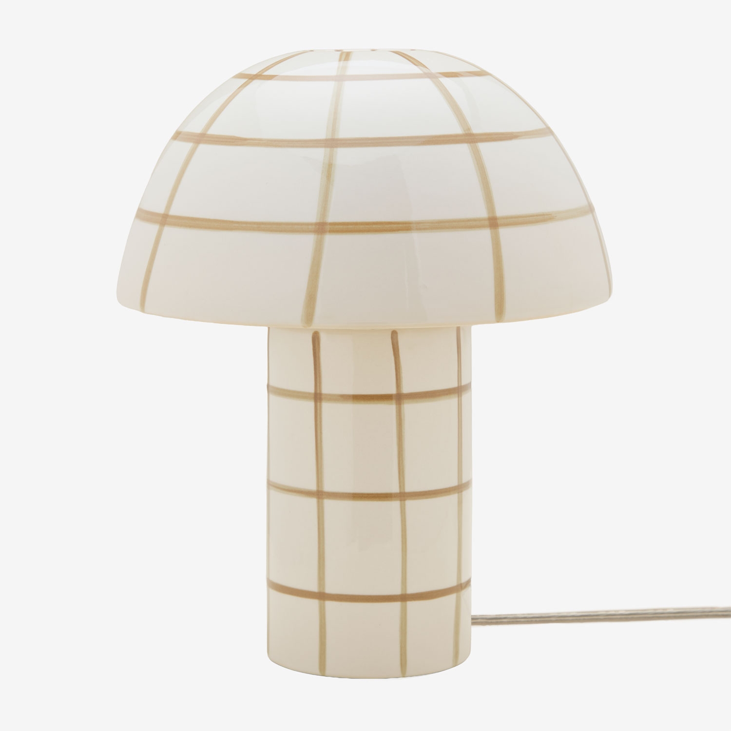 Sklum Kisvea Keramik-tischlampe Gardenienweiß - Helles Senfgelb