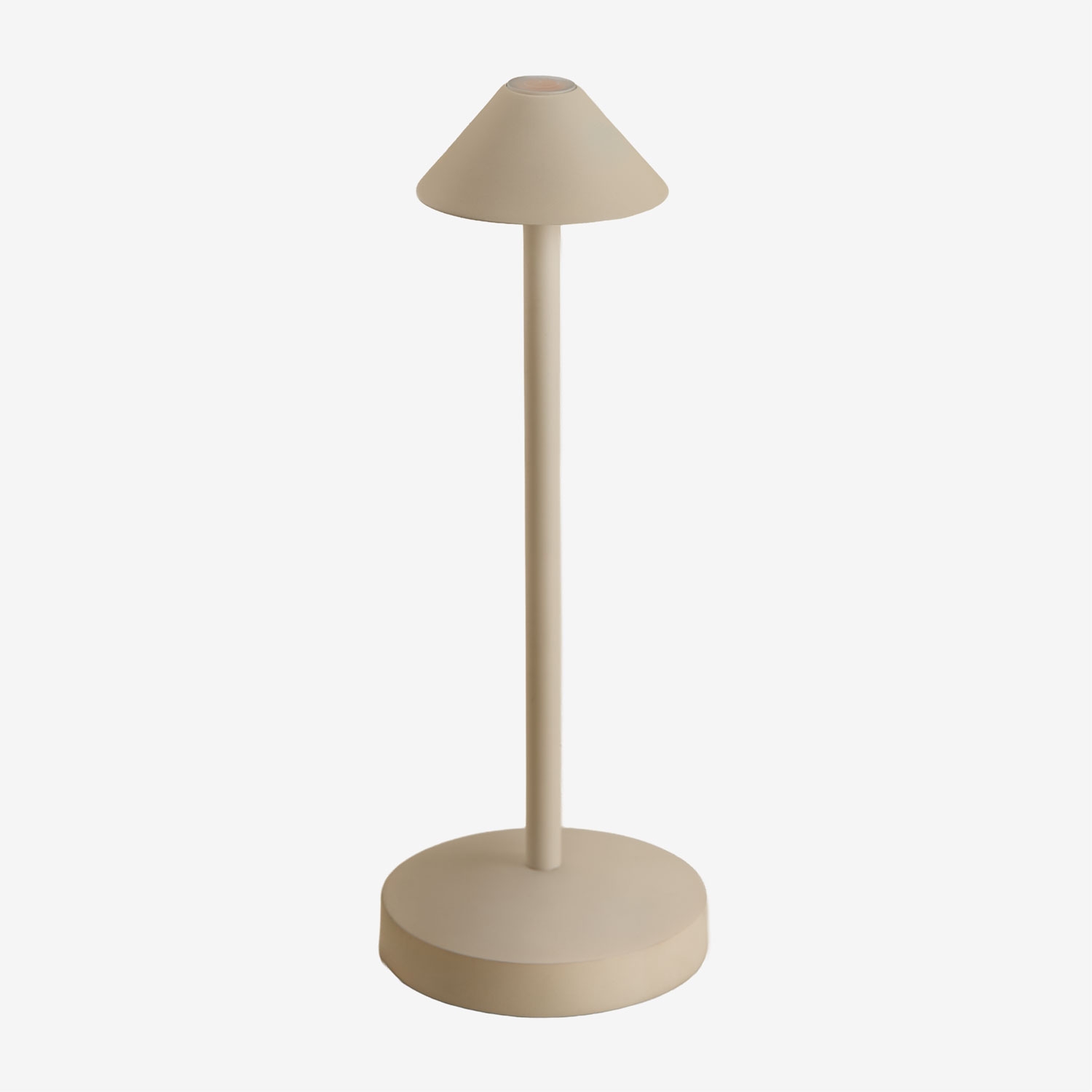 Sklum Kabellose Led-tischlampe Aus Eisen Emilija Beige Tapioca