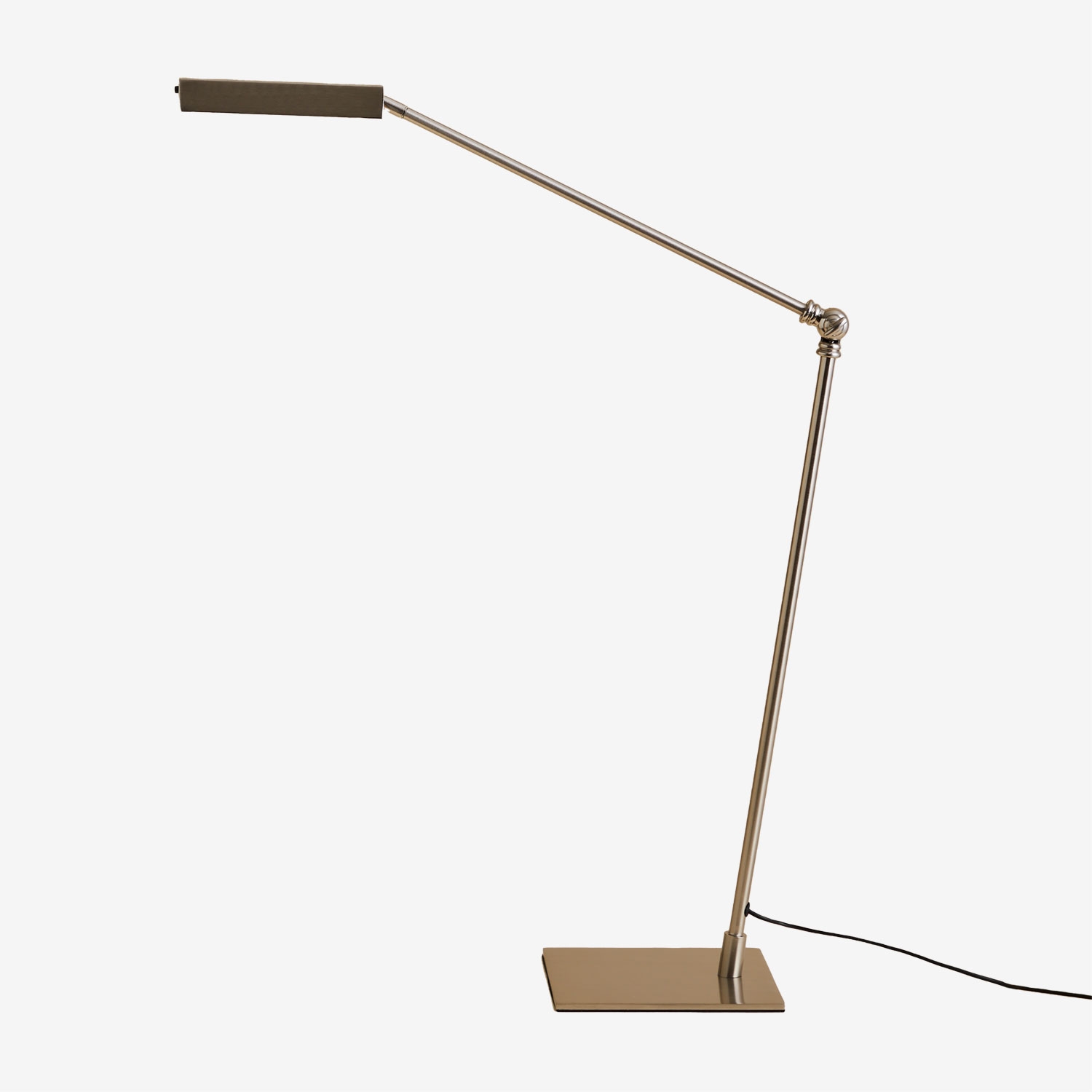 Sklum Led-tischlampe Aus Metall Valtyn Grau Chrom