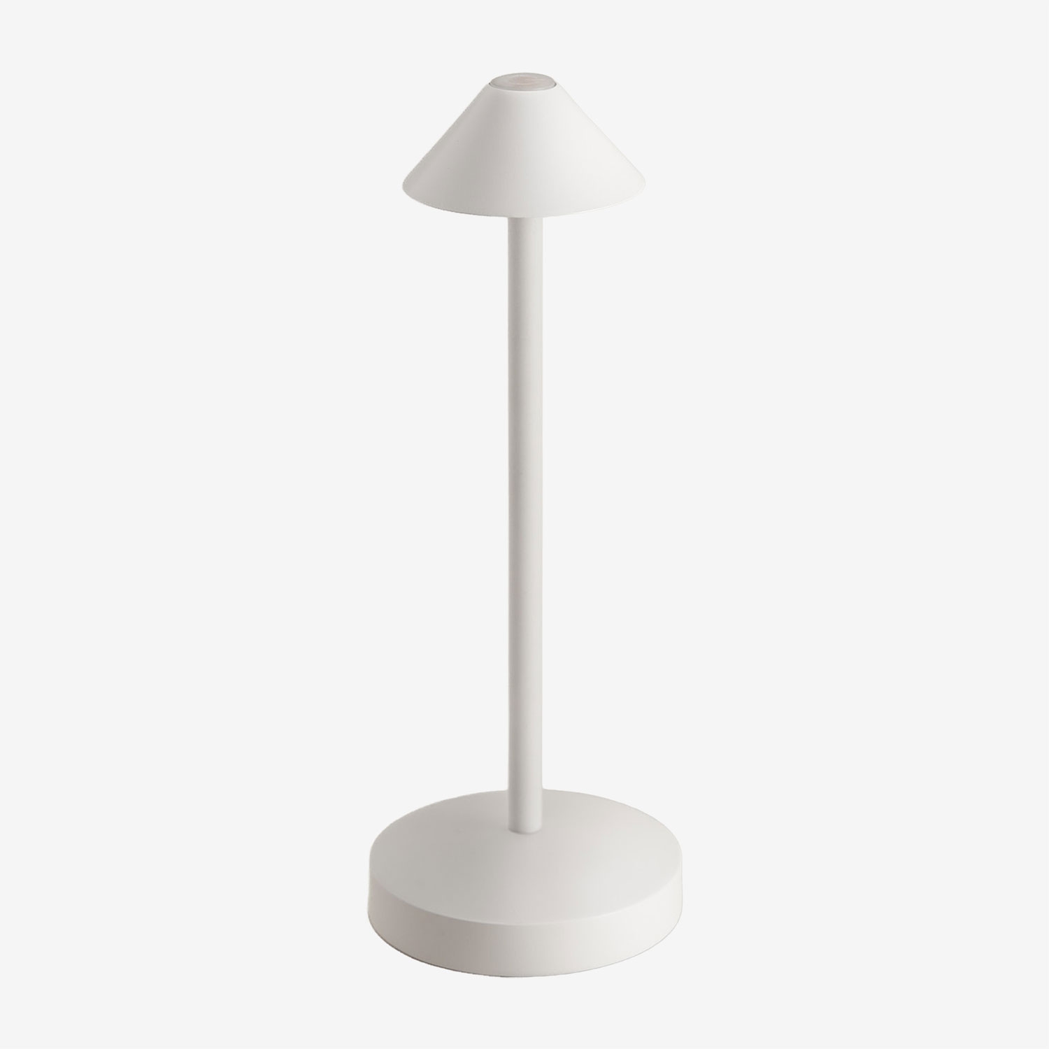 Sklum Kabellose Led-tischlampe Aus Eisen Emilija Weiss