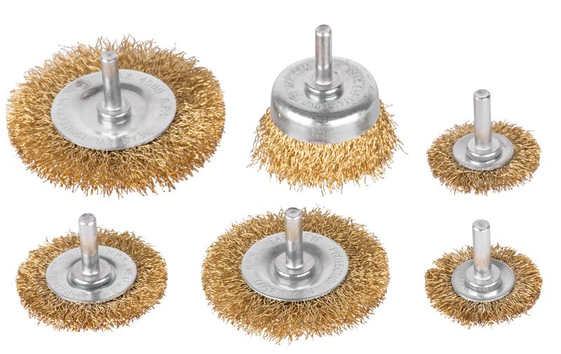 Bürsten-set Tigerlion 8220, Topfbürste, Gewellt, 6-teiliges Bürsten-set, Mit Schaft