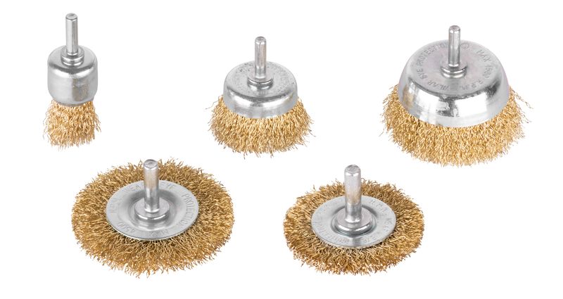 Bürsten-set Tigerlion 8240, Topfbürste, Gewellt, 5-teiliges Bürsten-set, Mit Schaft