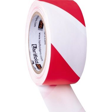 Bodenband Weiß-rot, 33 Meter X 5 Cm Tarifold 197732
