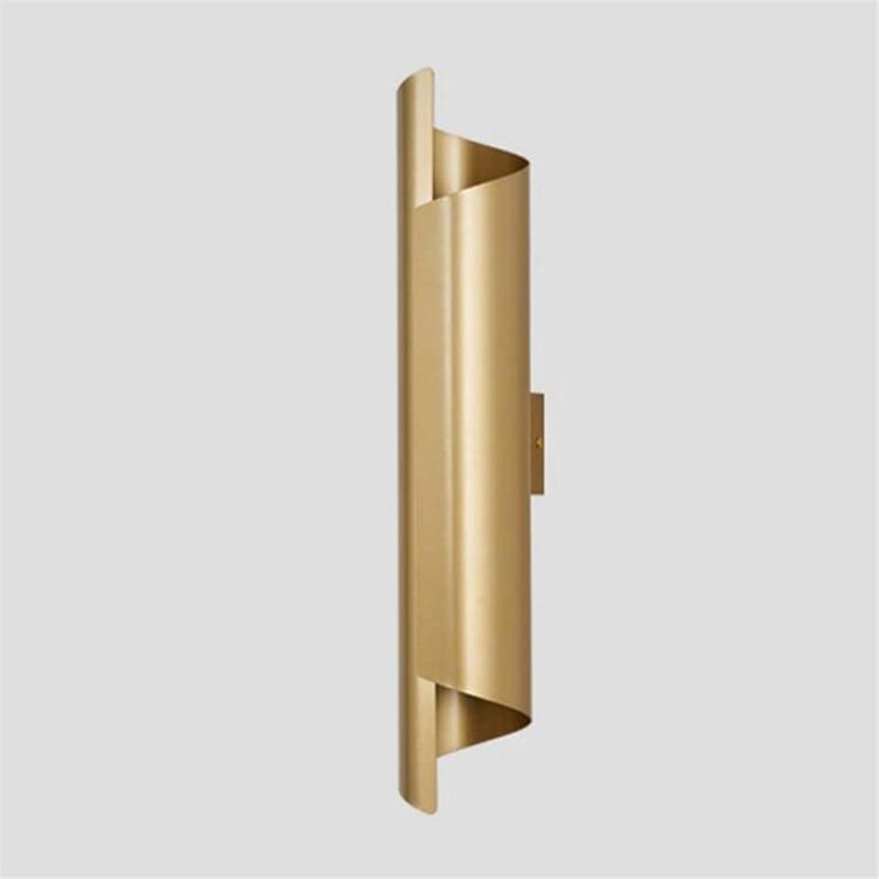 Schlafzimmer-wandleuchte, Luxuriöse Wandleuchte Im Skandinavischen Stil Für Den Innenbereich, Kreative Wandlampe, 9,5 X 45 Cm, Gold
