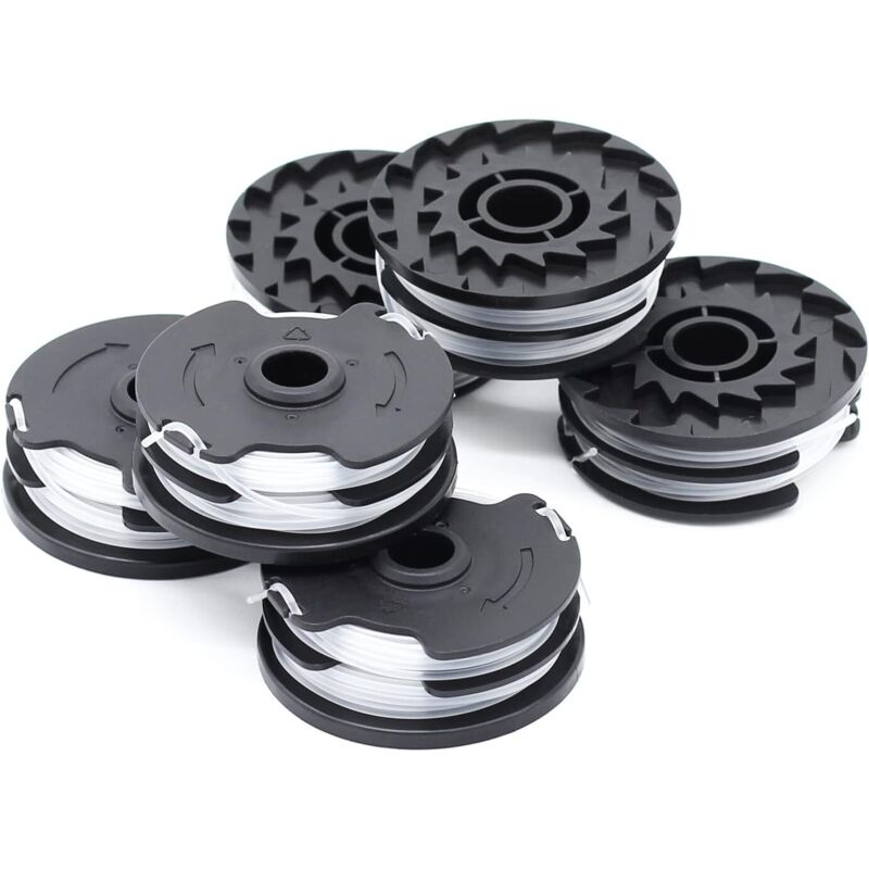 6er-pack Ersatz-trimmerfadenspulen Für Lidl Parkside Prta 20-li A1, B2, C3, Prt 550 A1, A3, Prt 300 A1 – 2 X 4 M, 1,6 Mm