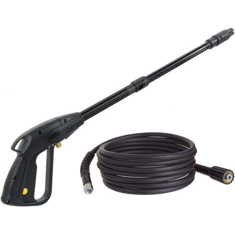 Wasserpistole, Hochdruckreinigerpistole M14x1,5 Mm Mit Hochdruckschlauch – Hochdruckreinigerzubehör – Verstellbare Düse – 5 M Schlauchlänge