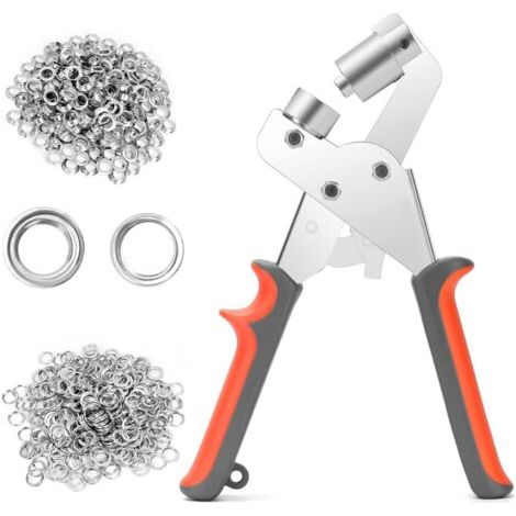Professionelle Ösenzange, Multifunktionale Ösenzange Mit 100 Ösen (10 Mm Innendurchmesser) Für Planen, Leder, Karton, Stoff Und Pvc