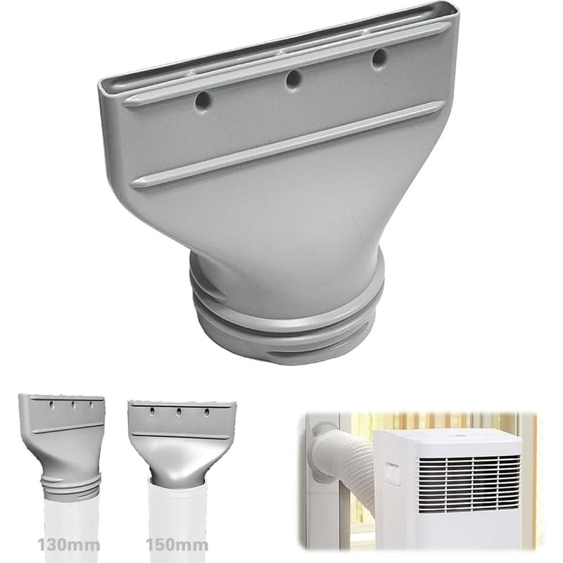 Flacher Adapter Für Klimaanlagen-abluftschlauch – 130 Mm/150 Mm – Für Fenster, Zubehör Für Mobile Klimageräte, Abluftsysteme, Wäschetrockner