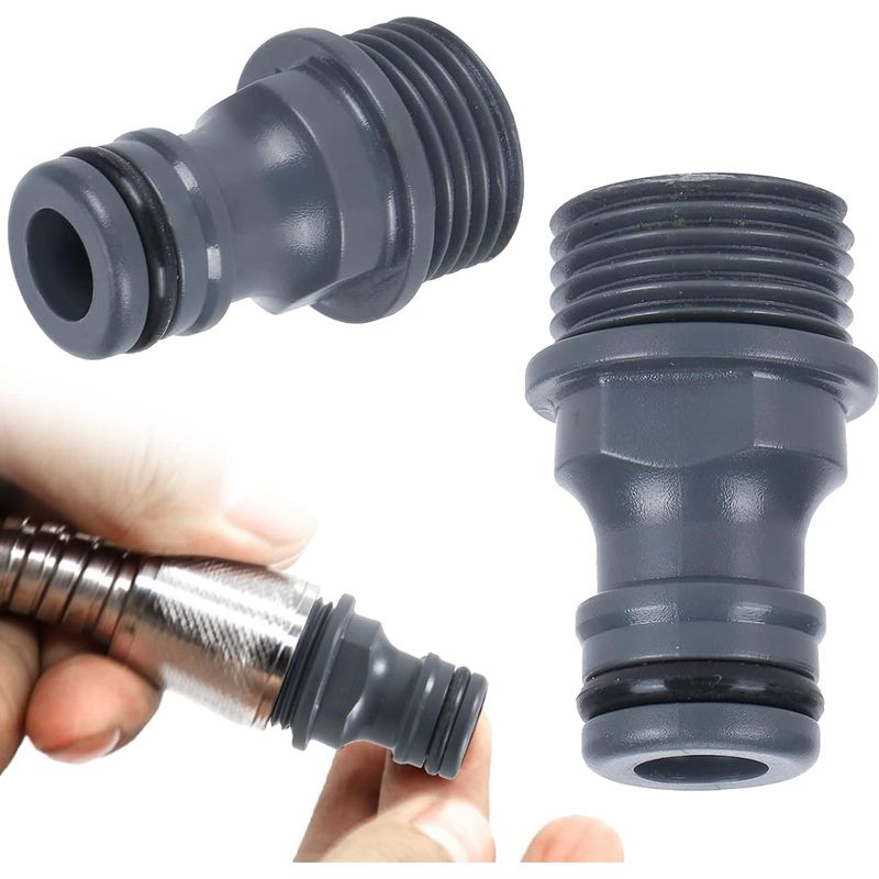 Set Mit 2 Gartenschlauchverbindern - Gartenschlauchverbinder - G1/2 Schlauchverbinder - Gartenschlauchadapter (abs-kunststoff)