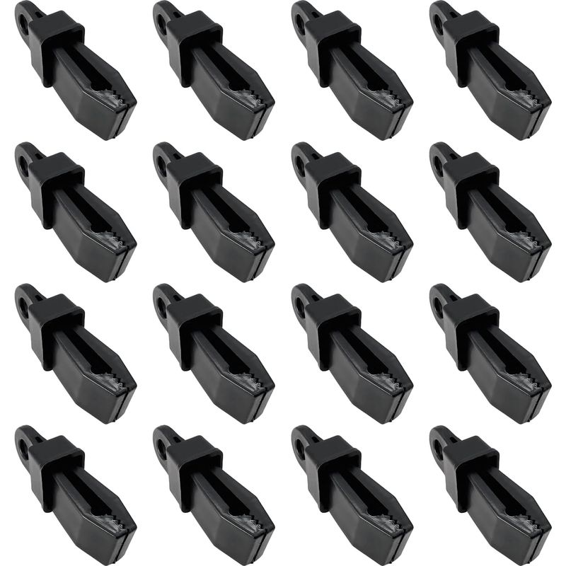 16 Stück Planenclips, Planenbefestigungen - Zelt - Planenclips - Sonnensegelclips - Planenclips - Kunststoff-planenhaken