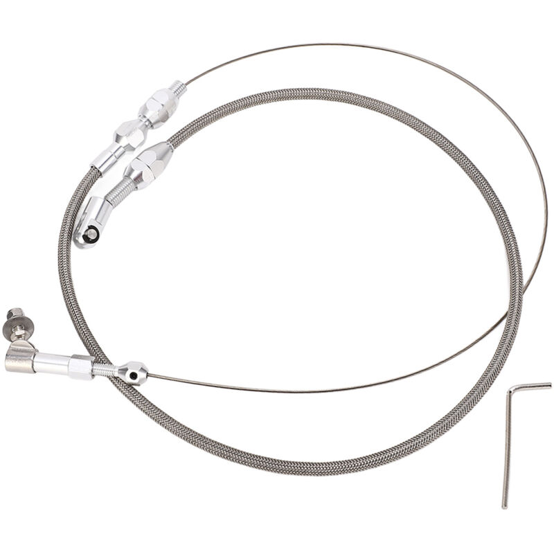 Jeffergarden Gaszug-set, 61 Cm (24 Zoll) Flexibler Gaszug Aus Edelstahl, Einfach Zu Installieren Für Fahrzeugmodifikationen