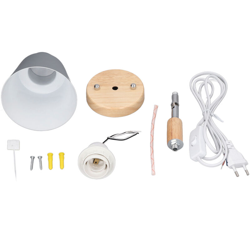 Jeffergarden Hilitand Wandleuchte, Moderne Minimalistische Dekorative Wandleuchte Aus Holz Mit Schalter Und Stecker Für Bar/zimmer, 100-240v (eu-stecker)