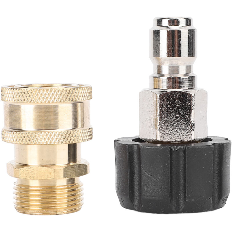 Jeffergarden M22 Auf 1/4 Zoll Hochdruckreiniger-adapter, Schnellkupplungsset, Messing-steckverbinder (männlich Und Weiblich), 14 Mm, M22-14-stifte