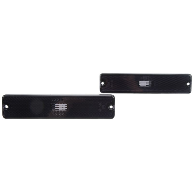 Jeffergarden Paar Seitenmarkierungsleuchten-abdeckungen 56001424, Hohe Lichtdurchlässigkeit, Ersatz Für Jeep Wrangler Yj 1987–1995, Schwarz